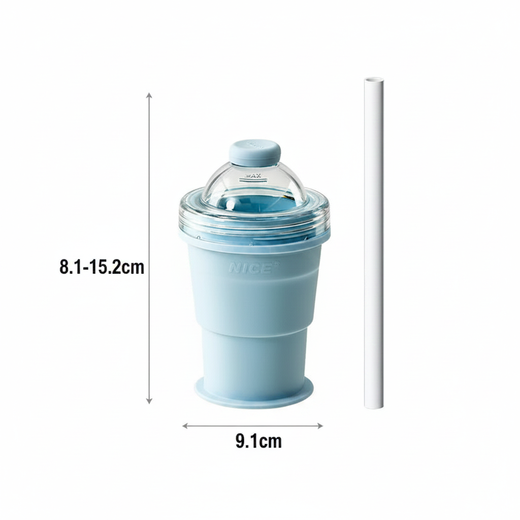 Gobelet Bleu avec dimensions